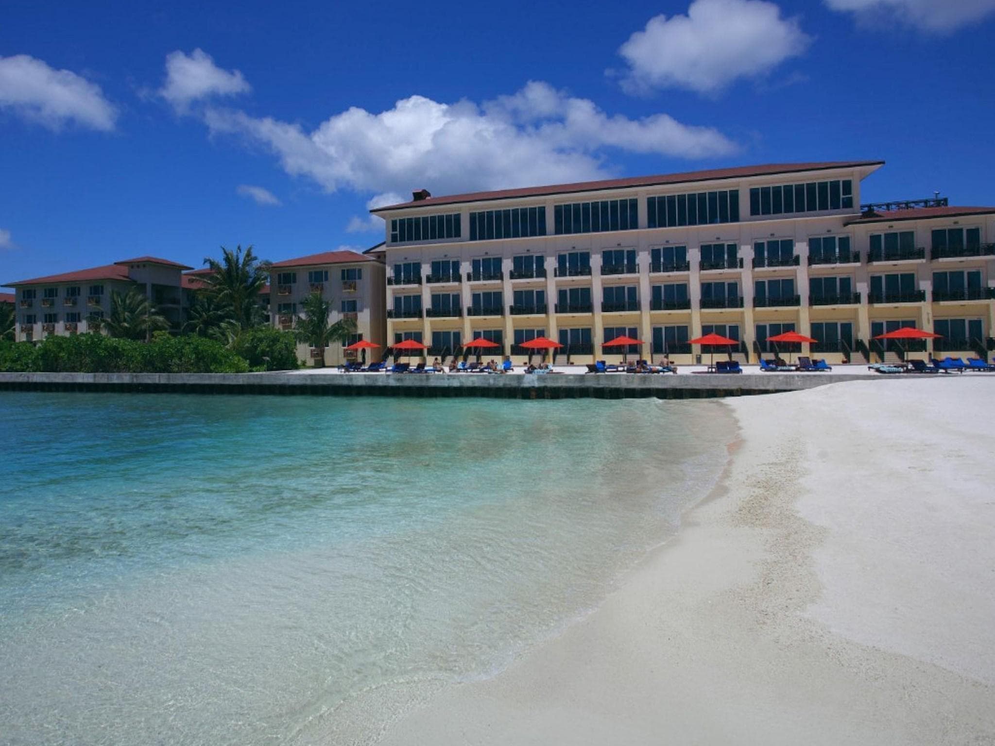 Hulhule Island Hotel with Private Beach at Velana International Airport – Free Return Transfer